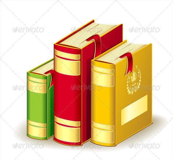 GraphicRiver Tree Books Gold Red Green Colors with Bookmarks 5341057 GraphicRiver Tree Books Gold Red Green Colors with Bookmarks 5341057