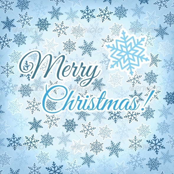 GraphicRiver Merry Christmas Greeting Card with Snowflakes 5343171 GraphicRiver Merry Christmas Greeting Card with Snowflakes 5343171