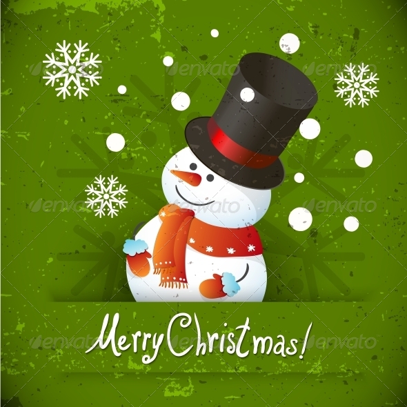 GraphicRiver Snowman illustration for Christmas Design 5344098 GraphicRiver Snowman illustration for Christmas Design 5344098