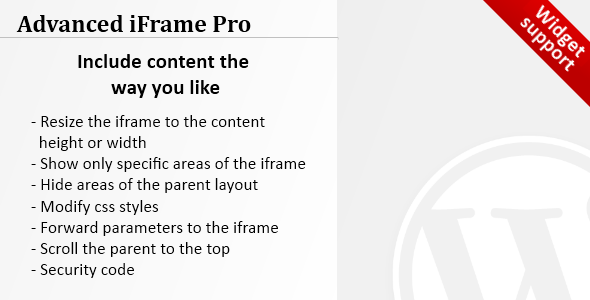 Advanced iFrame Pro - CodeCanyon Item for Sale
