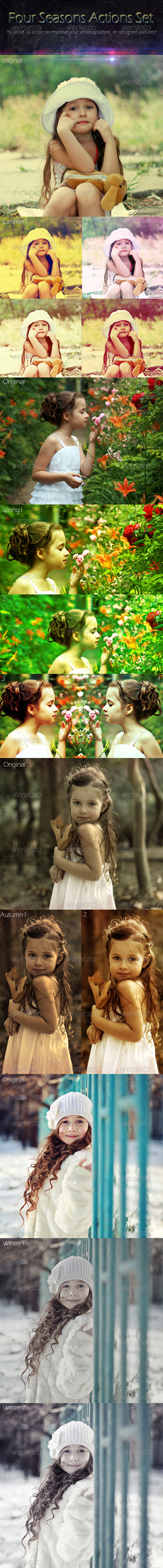 GraphicRiver Four Seasons Action Set 5345577 GraphicRiver Four Seasons Action Set 5345577