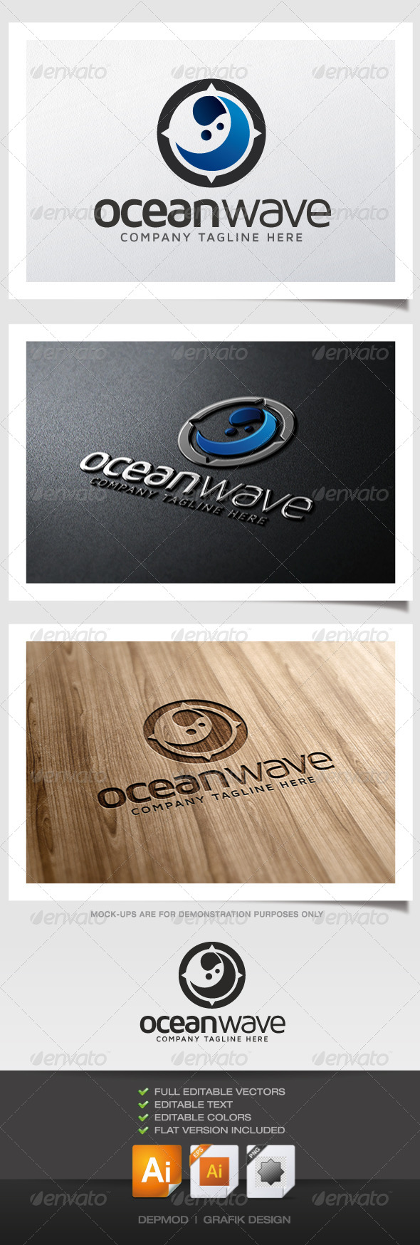 Ocean Wave Logo - Symbols Logo Templates