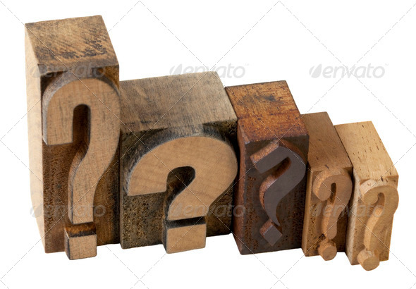 question marks - Stock Photo - Images