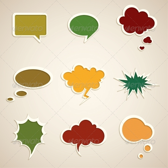 GraphicRiver Speech Bubbles 5351117 GraphicRiver Speech Bubbles 5351117