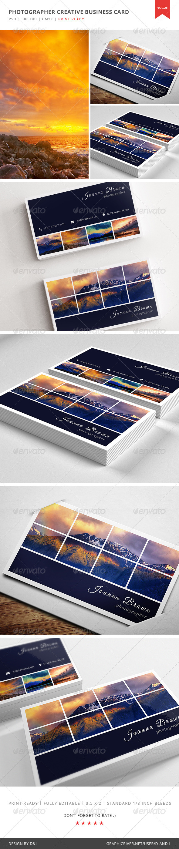 GraphicRiver Photographer Creative Business Card Vol 26 5352314 GraphicRiver Photographer Creative Business Card Vol 26 5352314