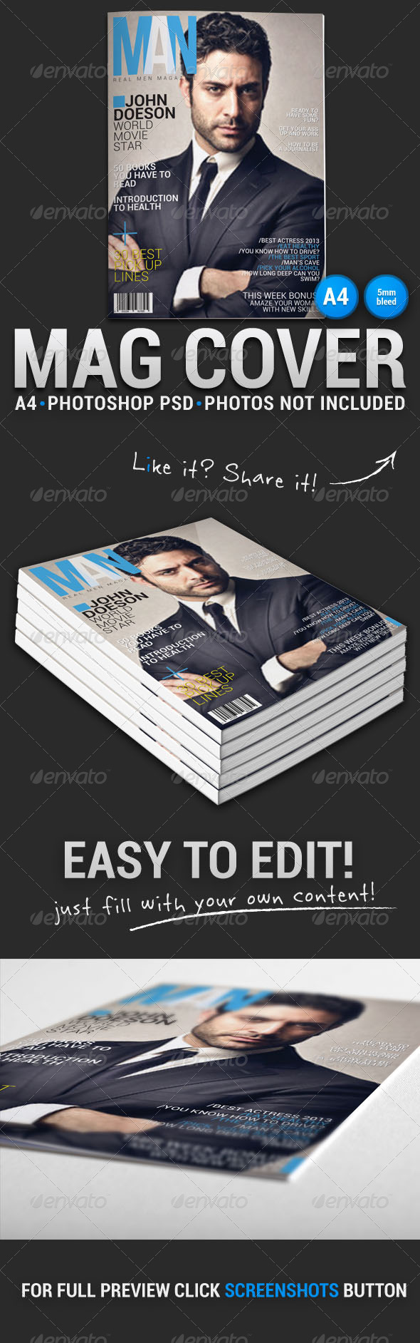 GraphicRiver Magazine Cover 5 5352886 GraphicRiver Magazine Cover 5 5352886