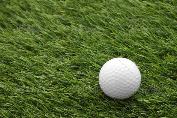 Top golf on green grass field.