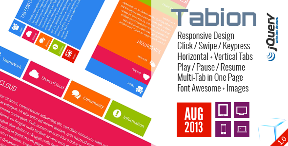 Tabion jQuery - Modern Responsive Tab Accordion - CodeCanyon Item for Sale