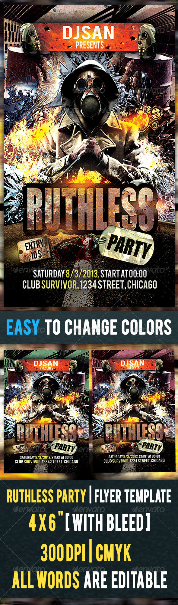 GraphicRiver Ruthless Flyer Template 5312991 GraphicRiver Ruthless Flyer Template 5312991