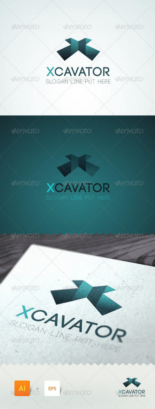 GraphicRiver Xcavator Letter X Logo Template 5358814 GraphicRiver Xcavator Letter X Logo Template 5358814
