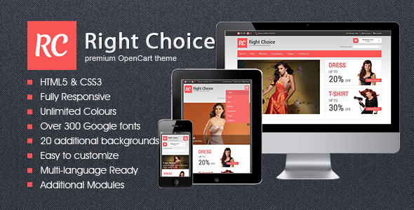 Right Choice - Responsive HTML5 OpenCart theme - Shopping OpenCart