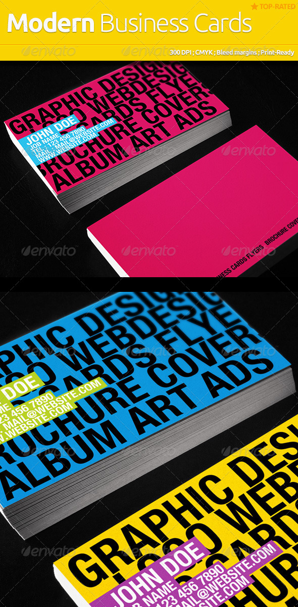 Modern Business Cards - Creative Business Cards