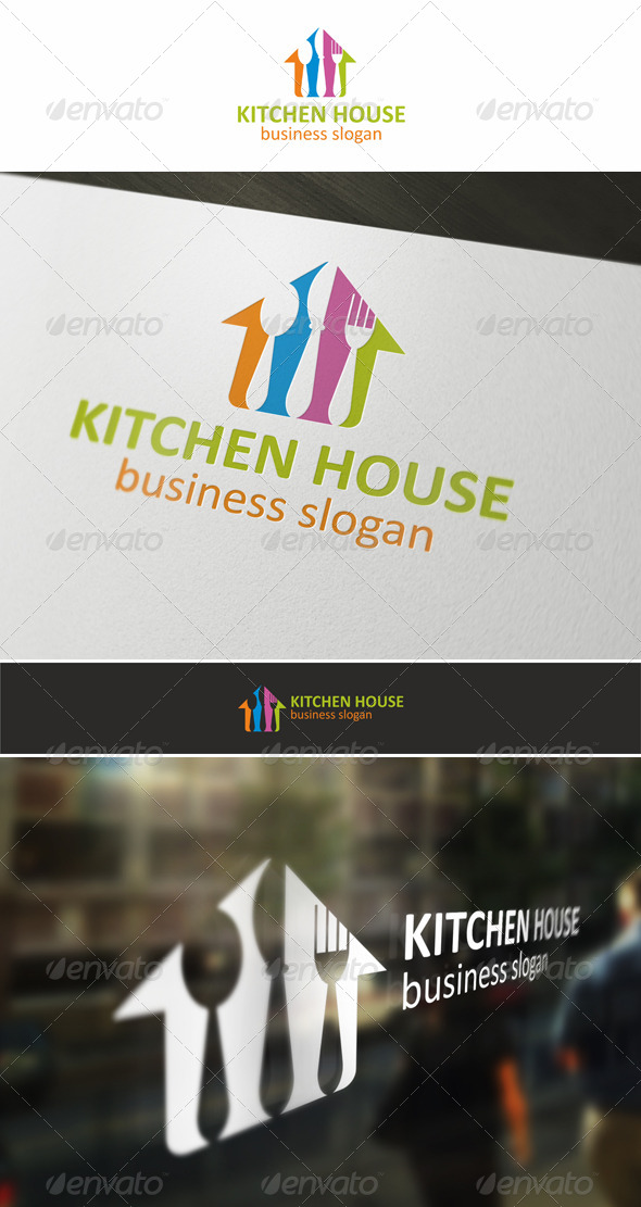 GraphicRiver Kitchen House Logo 5371310 GraphicRiver Kitchen House Logo 5371310