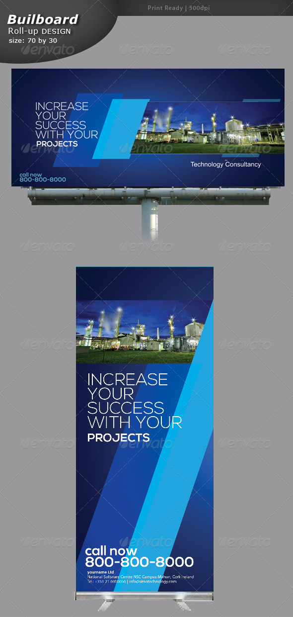 GraphicRiver Industrial Billboard and Roll-up Banner 5329914 GraphicRiver Industrial Billboard and Roll-up Banner 5329914