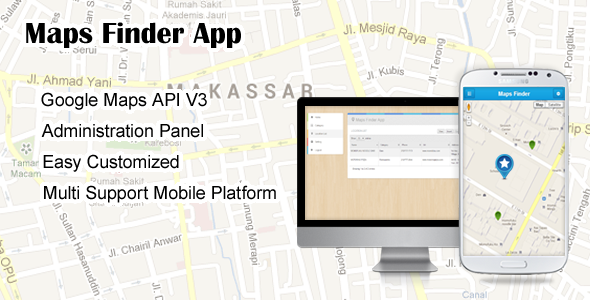 Maps Finder App - CodeCanyon Item for Sale