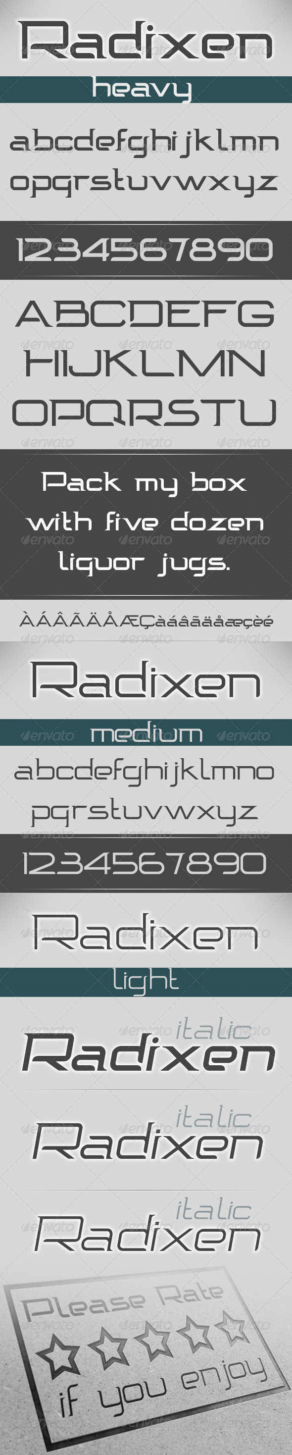 GraphicRiver Radixen Font 5373931 GraphicRiver Radixen Font 5373931
