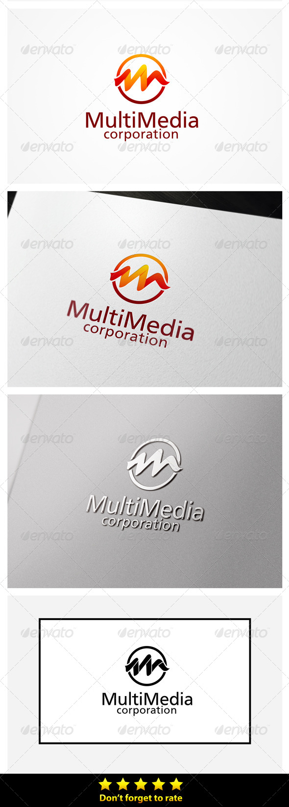 M Letter Media - Letters Logo Templates