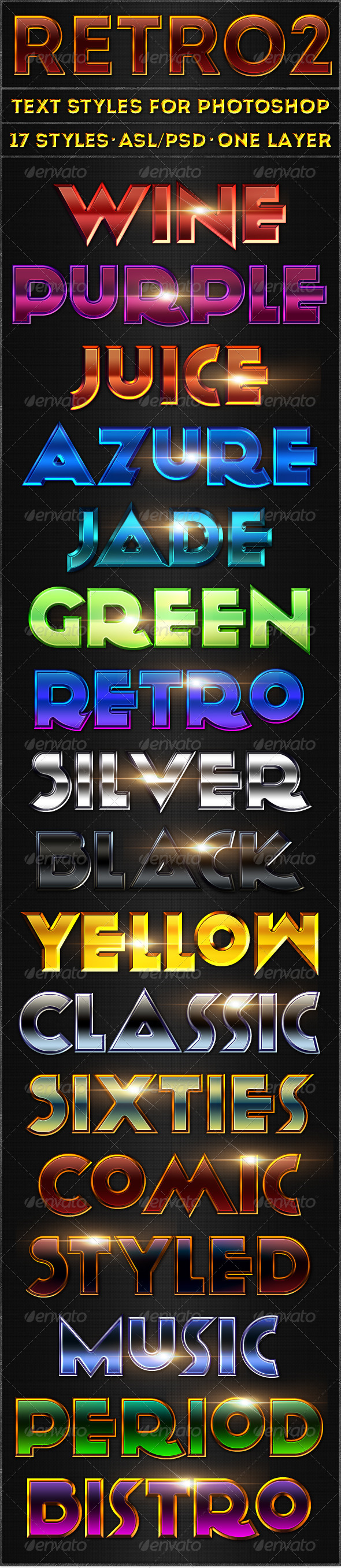GraphicRiver Retro 2 Text Styles 5375488 GraphicRiver Retro 2 Text Styles 5375488