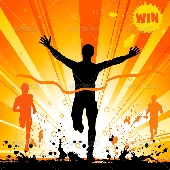 GraphicRiver Silhouette of a Man Winner 552155 GraphicRiver Silhouette of a Man Winner 552155