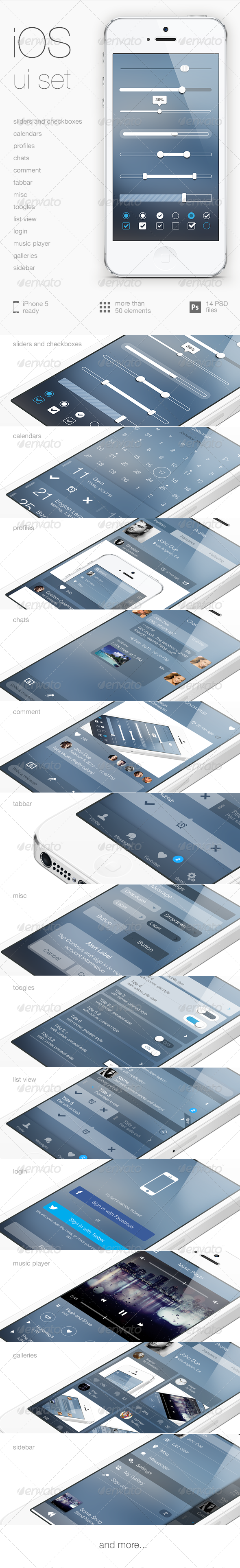 GraphicRiver iOS 7 UI Set 5360693 GraphicRiver iOS 7 UI Set 5360693