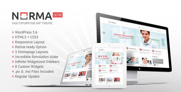 ThemeForest NORMA Clean & Responsive WordPress Theme 5372544 ThemeForest NORMA Clean & Responsive WordPress Theme 5372544