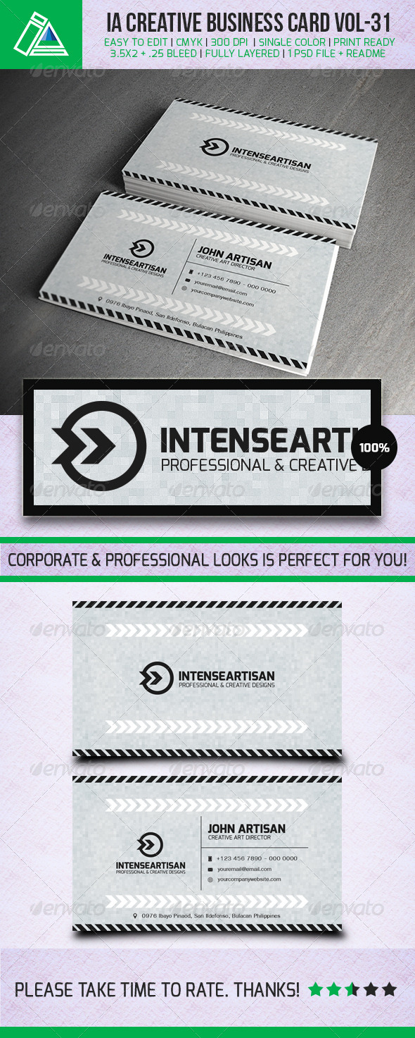 GraphicRiver IntenseArtisan Business Card Vol.31 5381120 GraphicRiver IntenseArtisan Business Card Vol.31 5381120