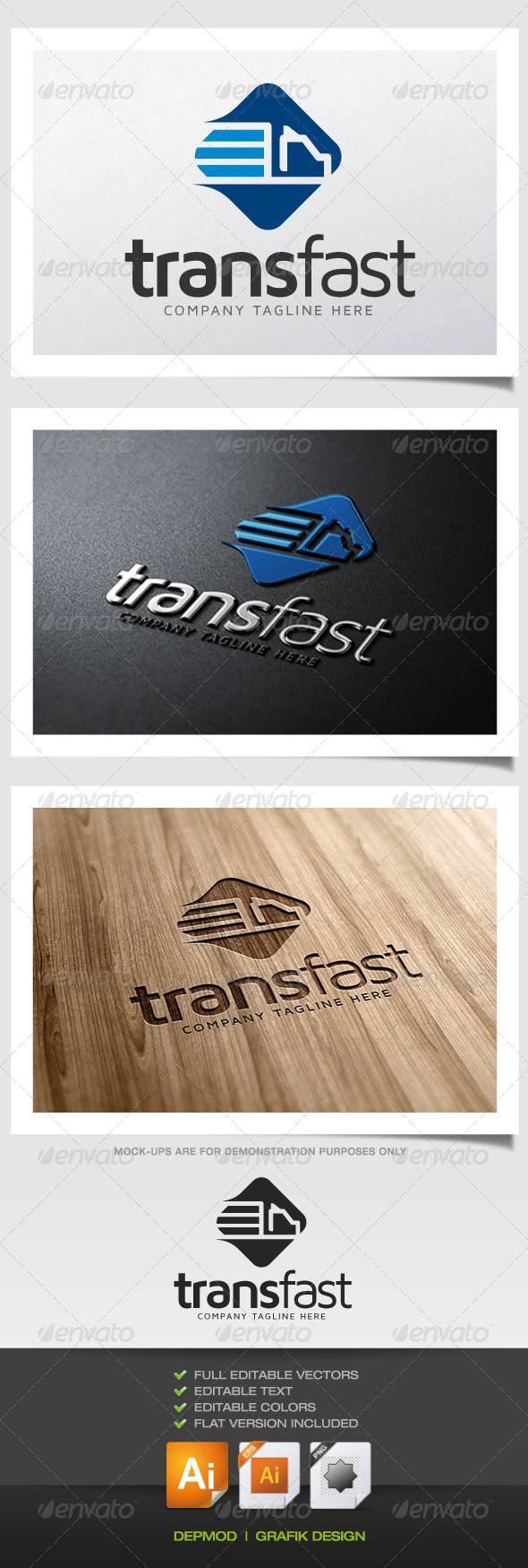 GraphicRiver Trans Fast Logo 5383127 GraphicRiver Trans Fast Logo 5383127
