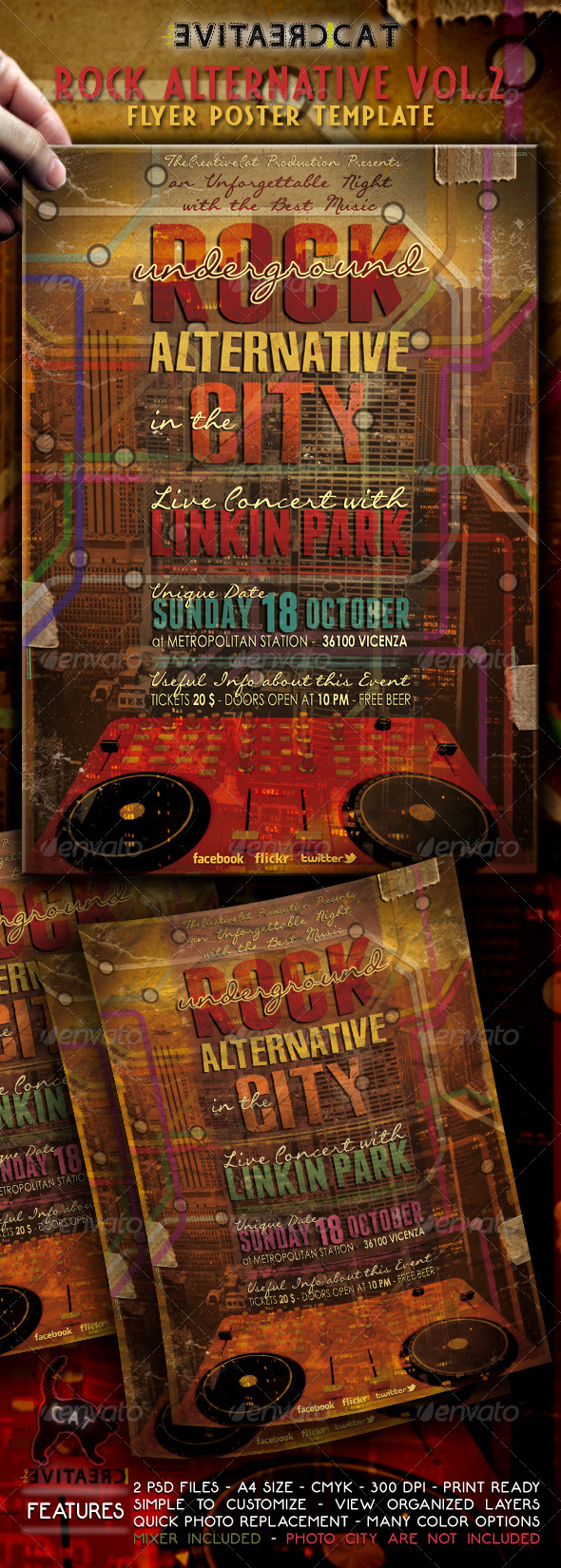Rock Alternative Flyer/Poster Vol. 2 - Events Flyers