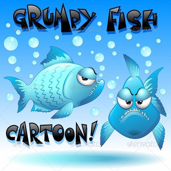 GraphicRiver Grumpy Fish Cartoon 5384035 GraphicRiver Grumpy Fish Cartoon 5384035