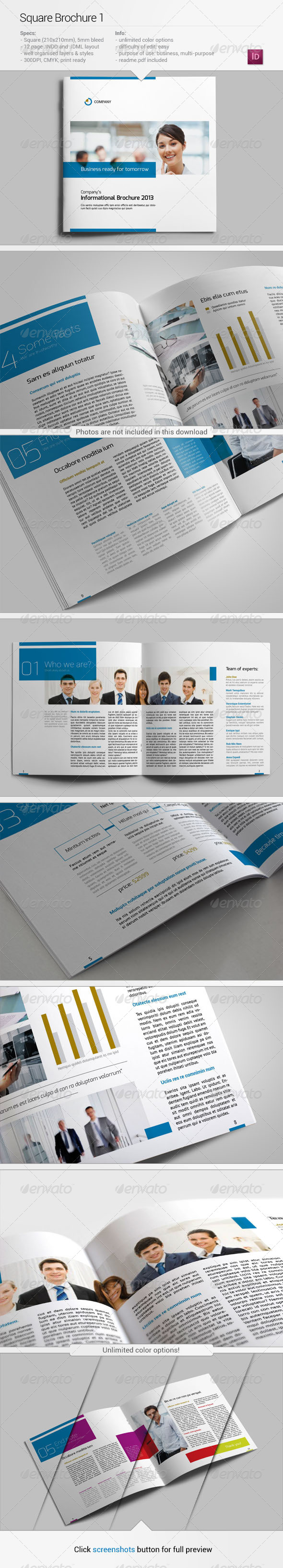 GraphicRiver Square Brochure 1 5388475 GraphicRiver Square Brochure 1 5388475