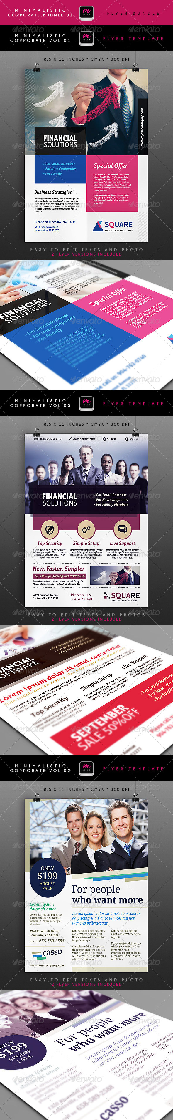 GraphicRiver Minimalistic Corporate Flyers Bundle 1 5388593 GraphicRiver Minimalistic Corporate Flyers Bundle 1 5388593