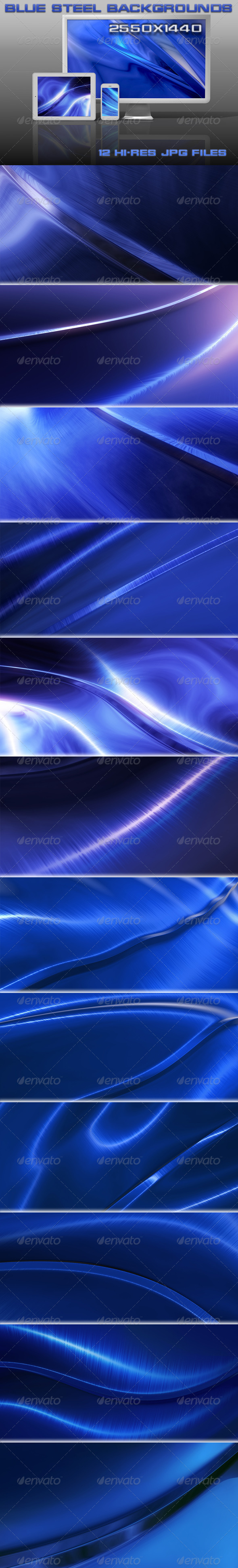 GraphicRiver Blue Steel Backgrounds 5344950 GraphicRiver Blue Steel Backgrounds 5344950
