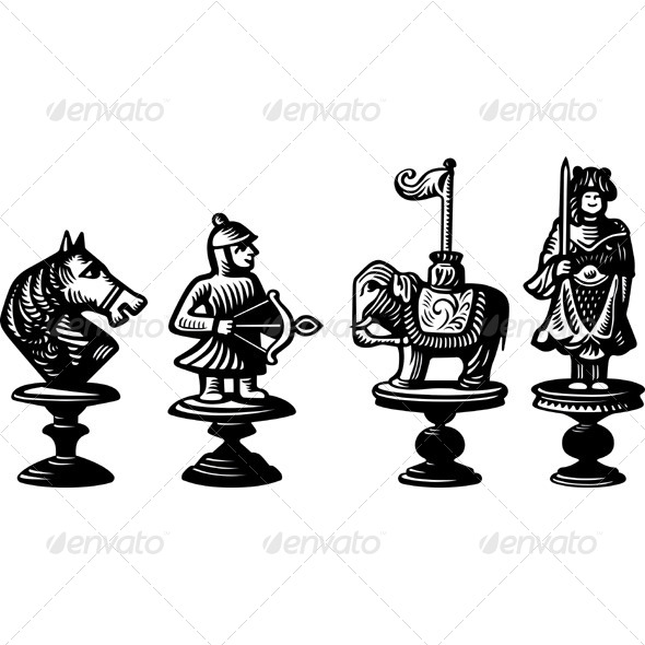 GraphicRiver Old Chessmen 5389971 GraphicRiver Old Chessmen 5389971