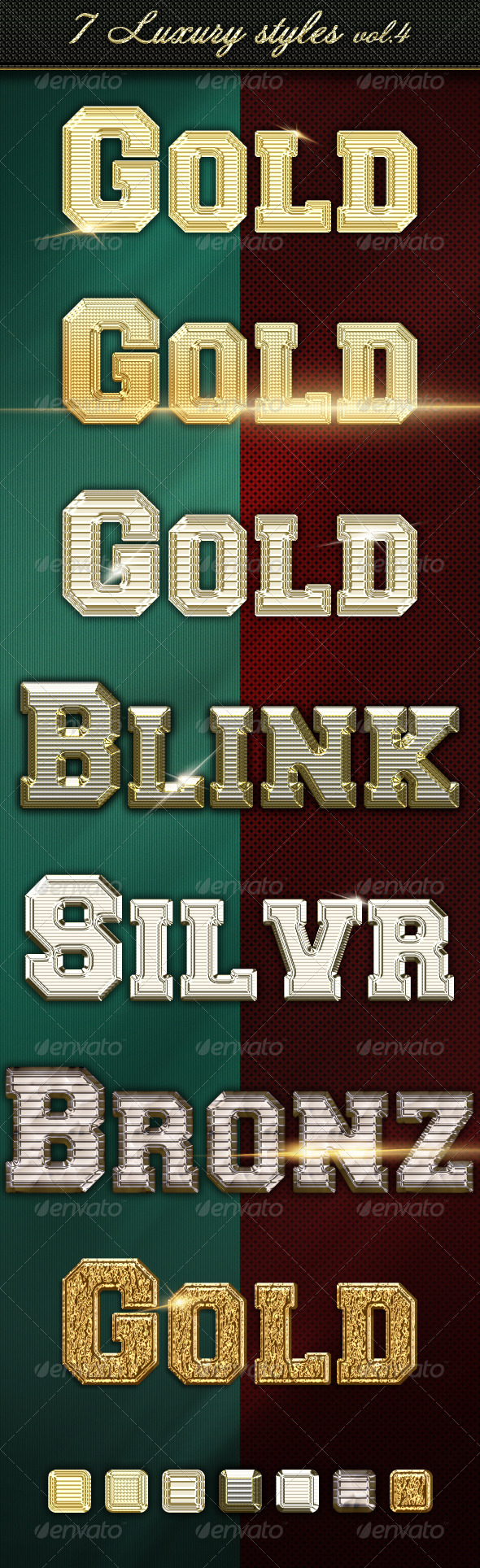7 Luxury Styles vol. 4 - Styles Photoshop