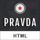 Pravda - Responsive Retina HTML Template - ThemeForest Item for Sale