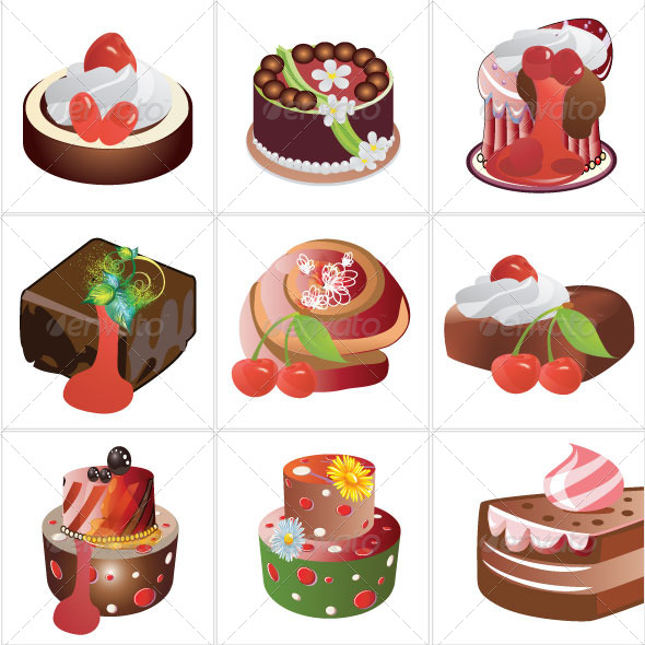 GraphicRiver Cakes Design 5393421 GraphicRiver Cakes Design 5393421