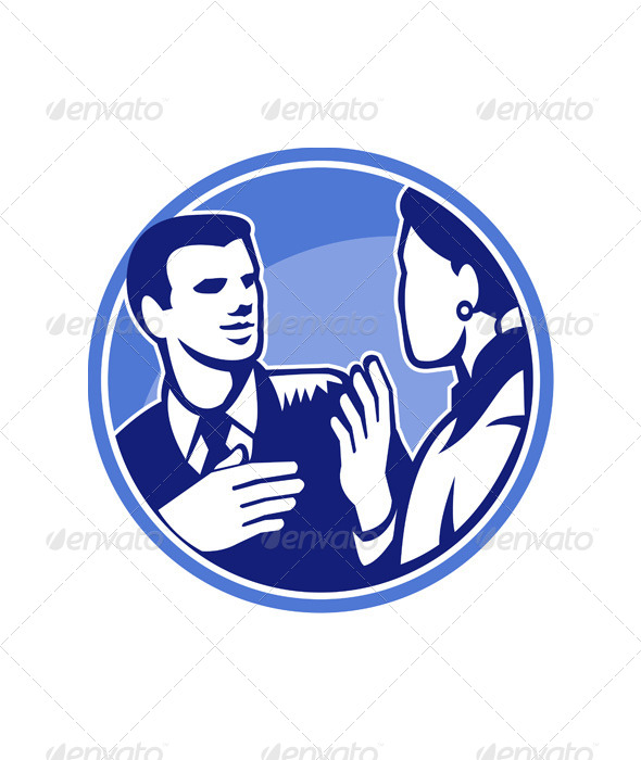GraphicRiver Office Worker Businessman Discussion Woodcut 5393698 GraphicRiver Office Worker Businessman Discussion Woodcut 5393698