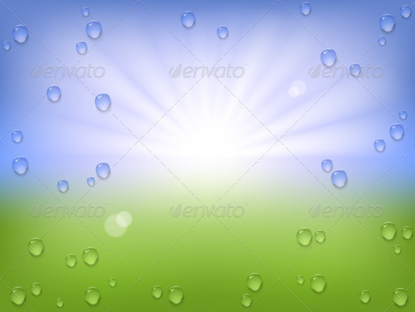 GraphicRiver Season Water Drops Background 5396124 GraphicRiver Season Water Drops Background 5396124