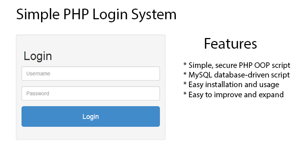 Simple PHP Login System - CodeCanyon Item for Sale