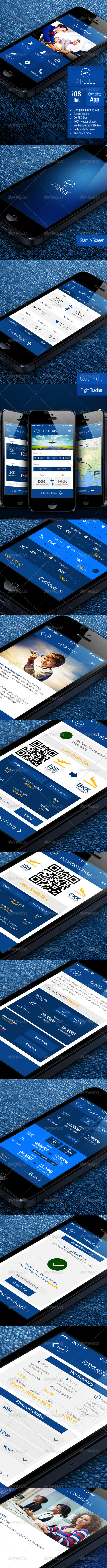 GraphicRiver AirBlue Flight Ticket Booking App 5402500 GraphicRiver AirBlue Flight Ticket Booking App 5402500