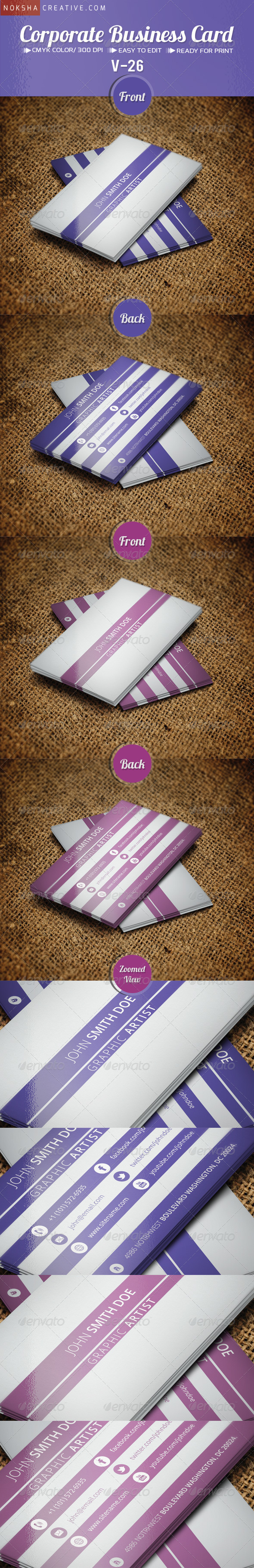 GraphicRiver Corporate Business Card V-27 5402675 GraphicRiver Corporate Business Card V-27 5402675
