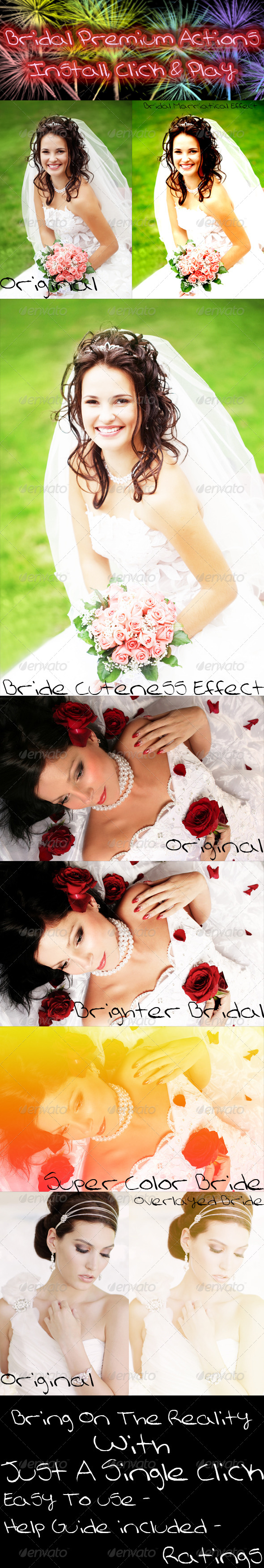 Bridal Premium Actions - Photo Effects Actions