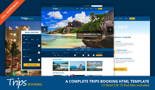 ThemeForest Trips Booking HTML5 Template 5391816 ThemeForest Trips Booking HTML5 Template 5391816