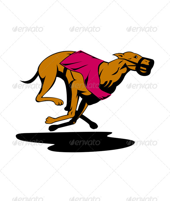 GraphicRiver Greyhound Dog Racing Retro 5407242 GraphicRiver Greyhound Dog Racing Retro 5407242
