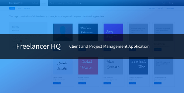Freelancer HQ : Client and Project Management App - CodeCanyon Item for Sale