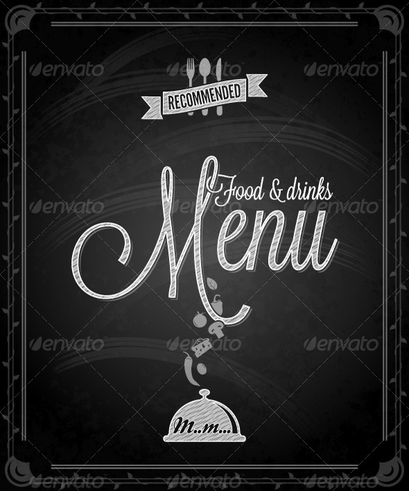 GraphicRiver Chalkboard Frame Food Menu 5412261 GraphicRiver Chalkboard Frame Food Menu 5412261