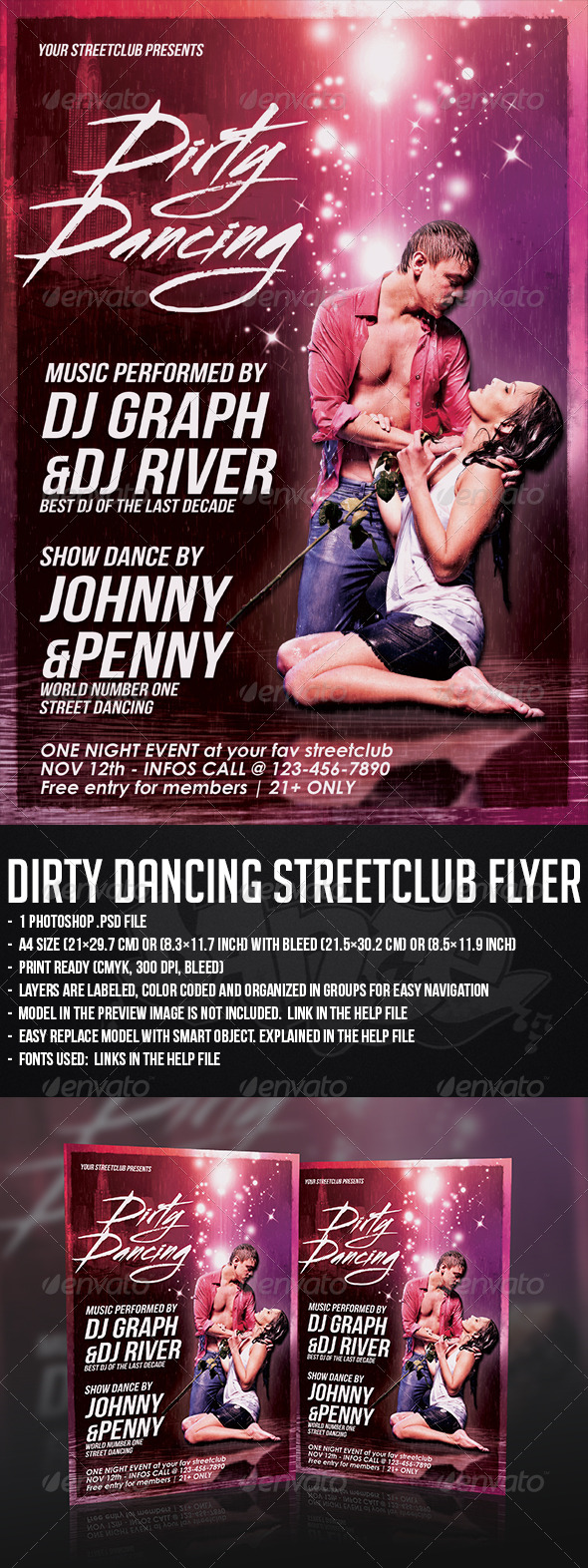Dirty Dancing Streetclub Flyer - Clubs & Parties Events