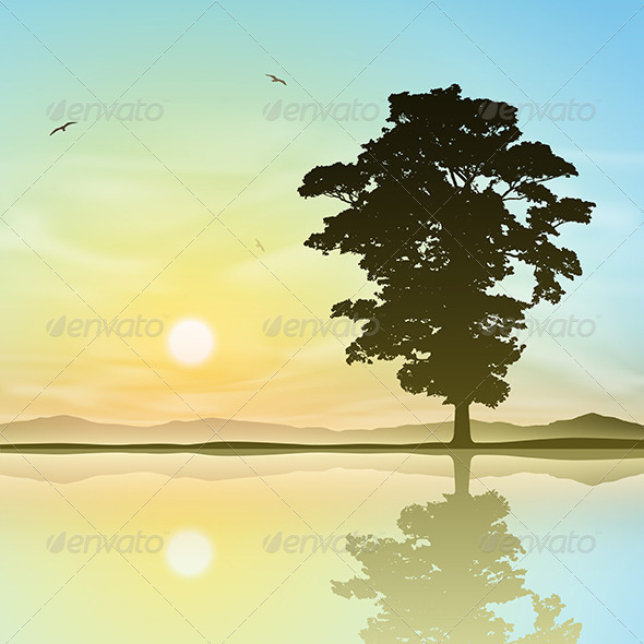 GraphicRiver Lone Tree 5413951 GraphicRiver Lone Tree 5413951