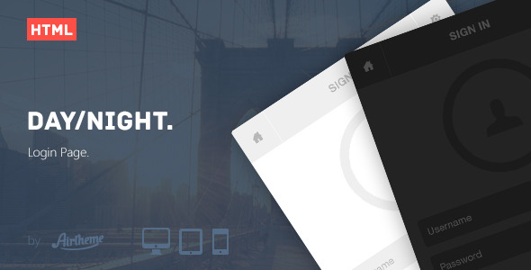 Day/Night Login Page - CodeCanyon Item for Sale