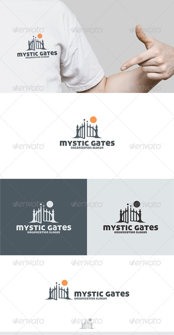 Mystic Gates Logo - Objects Logo Templates